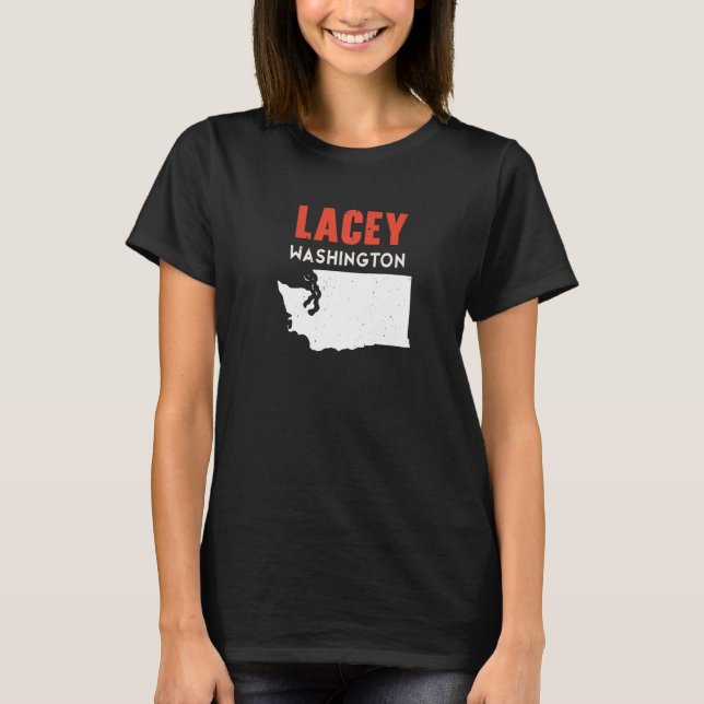 Camiseta Lacey Washington USA State America Travel Washingt (Frente)