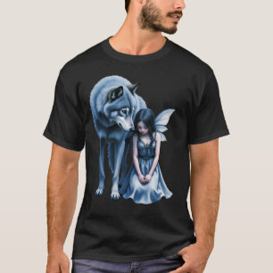 Camiseta Laço ao Luar – O Lobo e a Fada Gótica.  