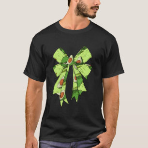 Camiseta Laço Coquete de Abacate para Mulheres Meninas Abac