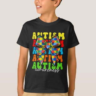 Camiseta Laço Coquete de Conscientização do Autismo Homens
