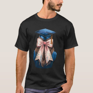 Camiseta Laço Coquete de Graduação 2025 Borla Chapéu Senior