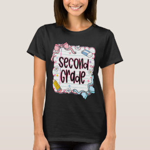 Camiseta Laço Coquete de Volta à Escola Professor da Segund