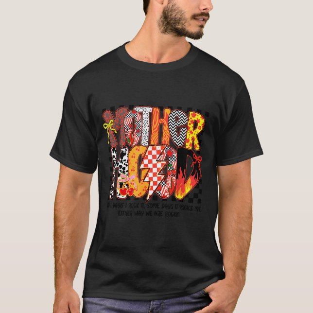 Camiseta Laço Coquete de Xadrez Cereja Mãe Preparada (Frente)
