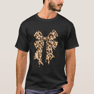 Camiseta Laço Coquete Estampa de Leopardo e Guepardo para M