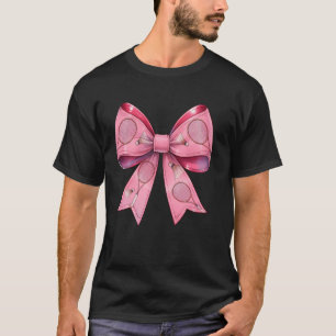 Camiseta Laço Coquete Raquete de Peteca de Badminton Fita R