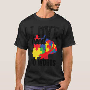 Camiseta Laço Coração de Conscientização do Autismo