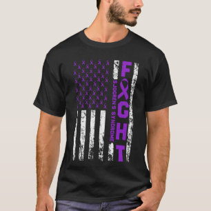 Camiseta Laço da Síndrome de Sjögren Luta Bandeira dos EUA
