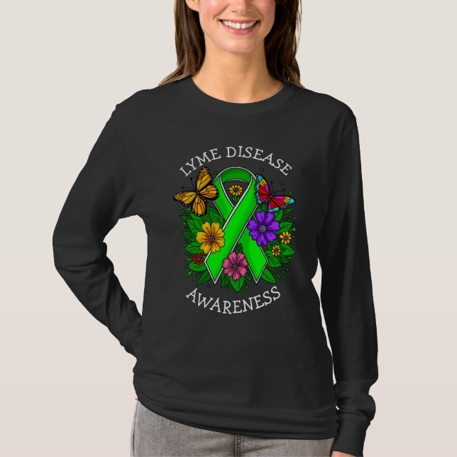 Camiseta Laço de Conscientização da Doença de Lyme (Frente)