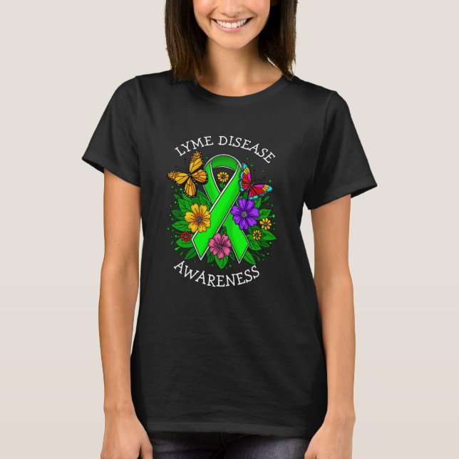 Camiseta Laço de Conscientização da Doença de Lyme (Frente)