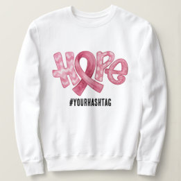 Camiseta Laço de Conscientização da Esperança Hashtag Perso