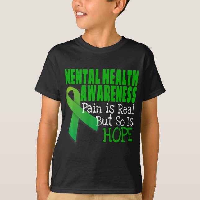 Camiseta Laço de Conscientização da Saúde Mental  (Frente)