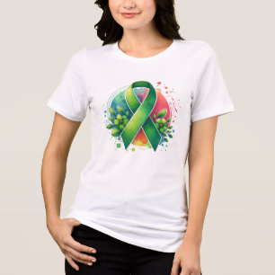 Camiseta Laço de Conscientização da Saúde Mental
