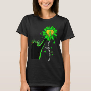Camiseta Laço de Conscientização da Saúde Mental Coração Am