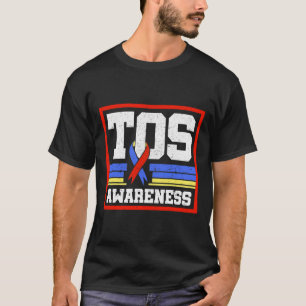Camiseta Laço de conscientização de TOS Síndrome do Tórax S