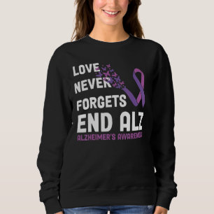 Camiseta Laço de Conscientização do Alzheimer Borboletas Ro