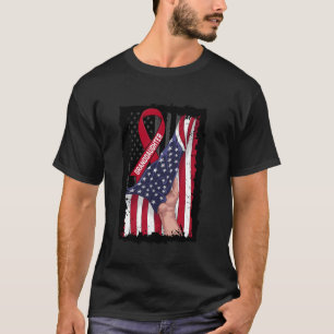 Camiseta Laço de Conscientização do Mieloma Múltiplo da Net