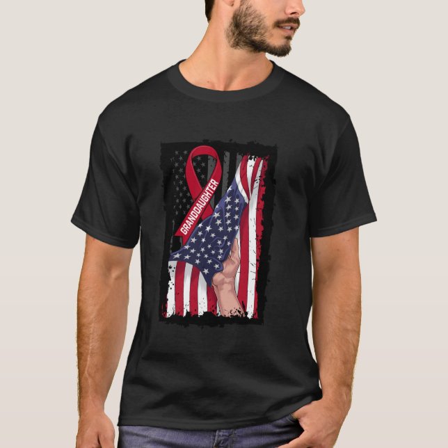 Camiseta Laço de Conscientização do Mieloma Múltiplo da Net (Frente)