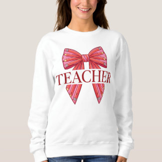 Camiseta Laço de Fita de Lápis Rosa Apreciação de Professor