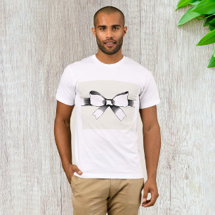 Camiseta Laço de Fita Preto e Branco Vintage