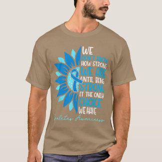 Camiseta Laço de Girassol Azul Esquadra de Apoio Diabetes C