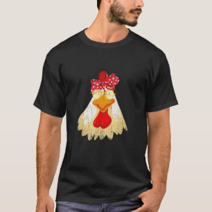 Camiseta Laço de Gravata Animal de Fazenda Passaro Galinha 
