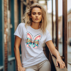Camiseta Laço de Páscoa com Orelhas de Coelho