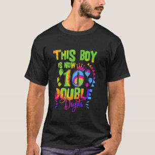 Camiseta Laço Dye Dígitos Duplos de Aniversário de 10 Anos