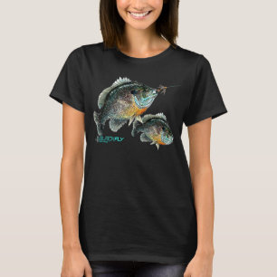 Camiseta Laço Preto Borboleta Azul Pescaria Panfish Jig Fl