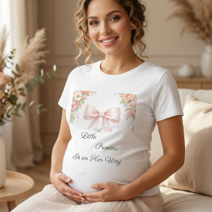 Camiseta Laço Rosa Coquete Princesinha Chá de Bebê Menina