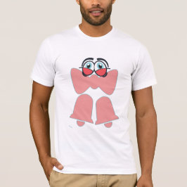 Camiseta Laço Rosa Desenho Animado Fofo