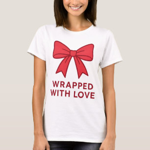 Camiseta Laço Rosa Envolvido Com Amor Estética Coquete