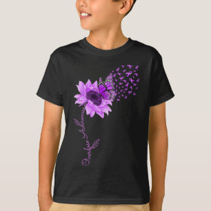 Camiseta Laço Roxo Borboleta Girassol Sobredosagem Conscien