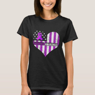 Camiseta Laço Roxo de Consciência sobre Superose Vício em D