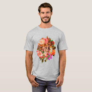 Camiseta Laço-Tintura do estilo do Hippie do crânio do