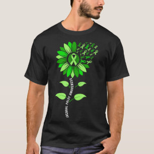 Camiseta Laço verde de girassol paralisia cerebral cp consc