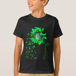 Camiseta Laço Verde do Girassol de Conscientização do Nanis