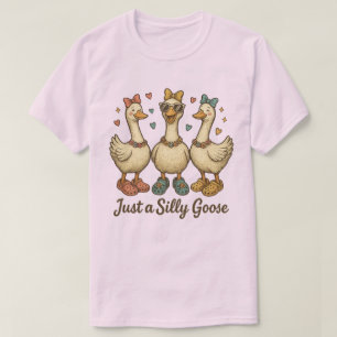 Camiseta Laços Crocs Vintage Silly Goose – Cartoon Divertid