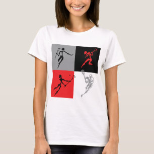 Camiseta Lacrosse abstrato