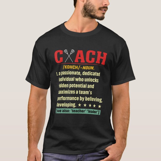 Camiseta Lacrosse Coach Definition Lacrosse Player G (Frente)