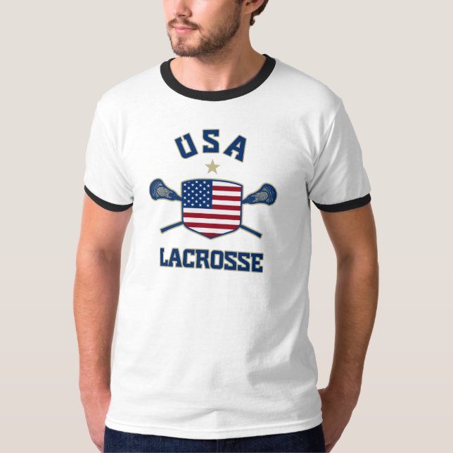 Camiseta Lacrosse dos EUA (Frente)