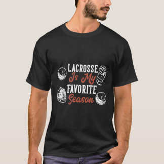 Camiseta Lacrosse É Minha Estação Favorita
