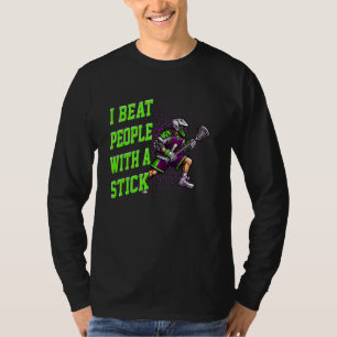 Camiseta Lacrosse, eu ganho Pessoas com um Excelente de pal