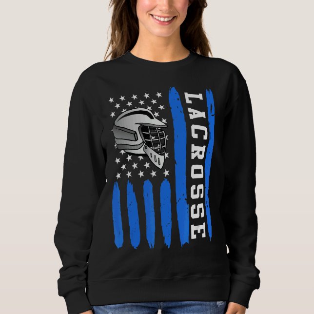 Camiseta Lacrosse Flag Us Lacrosse Player 1 (Frente)