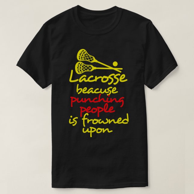 Camiseta Lacrosse Funny 5 (Frente do Design)