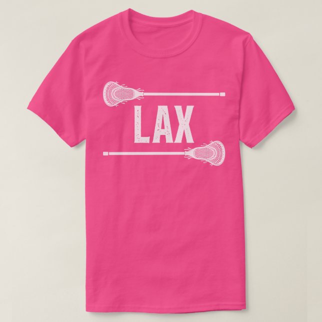 Camiseta Lacrosse Funny Lax 1 (Frente do Design)