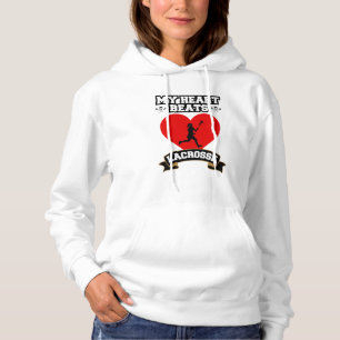 Camiseta Lacrosse Heart Female Player Esporte Paixão Amor