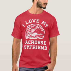 Camiseta Lacrosse I Love My Lacrosse Namorado