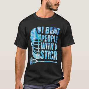 Camiseta Lacrosse Lax I Beat Pessoas Com Um Boys De Pau
