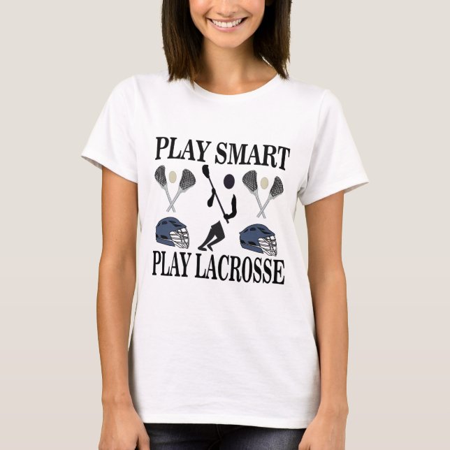 Camiseta Lacrosse Lax Mamãe Jogadora (Frente)