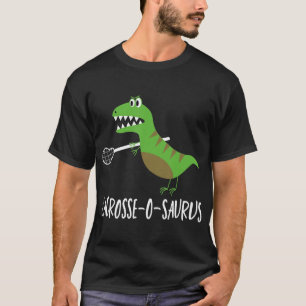 Camiseta Lacrosse Lax Player Dinossaur Dino Lover Sport Gif